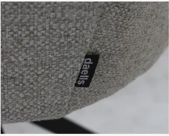 Spisebordsstol med armlæn beige