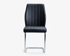 Spisebordsstol med krom stel