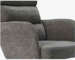 Spisebordstol med armlæn grå