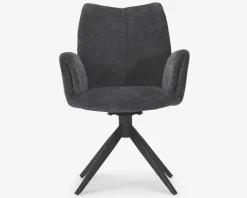 Spisestuestol med armlæn i grå