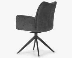 Spisestuestol med armlæn i grå