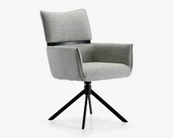 Spisestuestol med armlæn i grøn