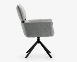 Spisestuestol med armlæn i grøn