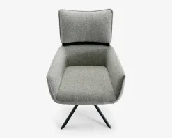 Spisestuestol med armlæn i grøn