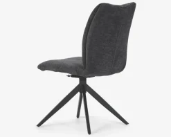 Spisestuestol med drejestel i grå