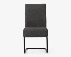 Spisestuestol posefjedre i sædet antracit