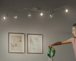 Spot 6xGU10 hvid L.119,8 cm