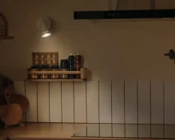 Spot 1xGU10 hvid L.8 cm