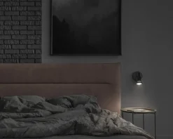 Spot 1xGU10 sort L.8 cm