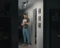 Spot 4xGU10 sort L.68,4 cm