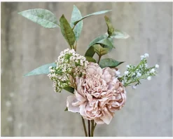 Stilk Pæon Lyserød H.30 cm