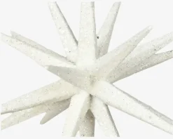 Stjerne M. Glitter Hvid H.15cm