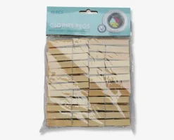 Tøjklemmer Bambus 48 Stk.