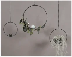 T-Light t. Ophæng Metal Sort