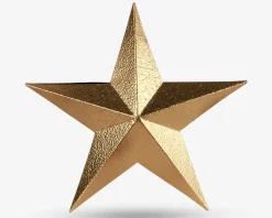 Topstjerne guld metal 25x3 cm