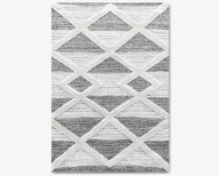 Tæppe Pisa mørk grå/hvid 160 x 200 cm