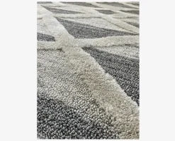 Tæppe Pisa mørk grå/hvid 160 x 200 cm