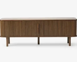 Tv-bord Cavo Røget Eg Finer m/Jalousidøre