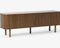 Tv-bord Cavo Røget Eg Finer m/Jalousidøre