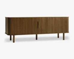 Tv-bord Cavo Røget Eg Finer m/Jalousidøre