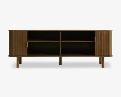 Tv-bord Cavo Røget Eg Finer m/Jalousidøre