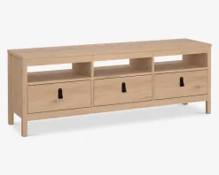 Tv-bord Madrid lys eg m/3 skuffer