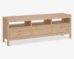 Tv-bord Madrid lys eg m/3 skuffer