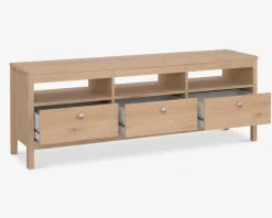 Tv-bord Madrid lys eg m/3 skuffer