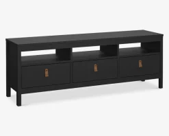 Tv-bord Madrid sort m/3 skuffer