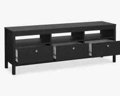 Tv-bord Madrid sort m/3 skuffer