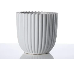 Urtepotteskjuler Nobel hvid 17x18 cm