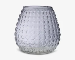 Vase klar boble glas 20x25 cm