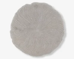 Vægdekoration sandsten hvid Ø.62 cm