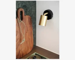 Væglampe Explore messing