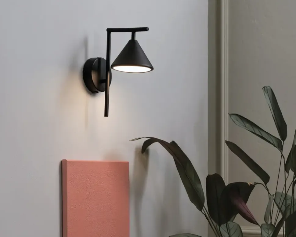 Væglampe Fuji sort LED H.25,5 cm