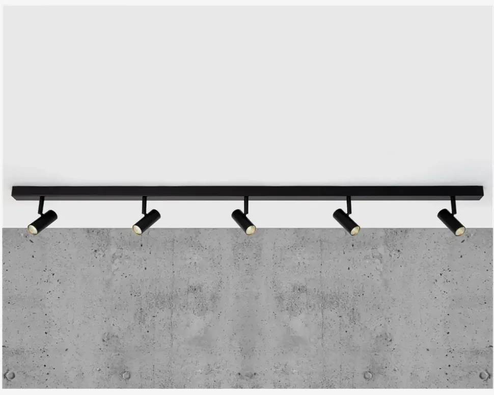 Væg-/loftlampe Omari 5 Sort