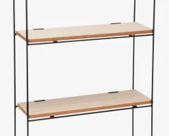 Vægreol jern & MDF 30x10x50 cm