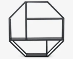 Vægreol Seaford 8 Kantet Sort/Sort