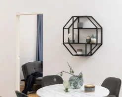 Vægreol Seaford 8 Kantet Vild Eg/Sort