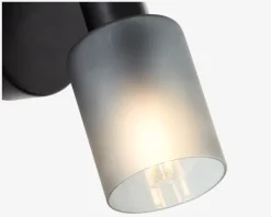 Vægspot Loralie Sort/Røgfarvet L.16 cm