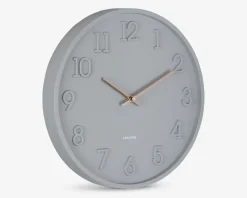 Vægur Calma grå Ø.30 cm