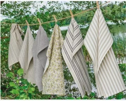 Viskestykke beige/hvid 50x70 cm