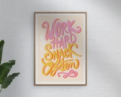 Work smart snack often A5